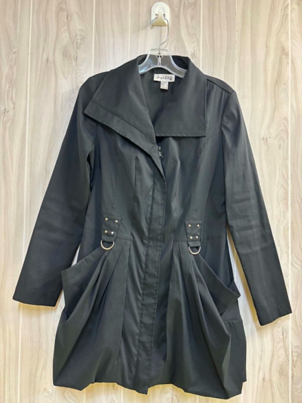 Joseph Ribkoff Black Drapped pocket Jacket